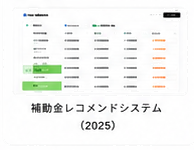 補助金レコメンドシステムのイメージ